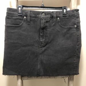 Madewell Straight Stretch Denim Skirt